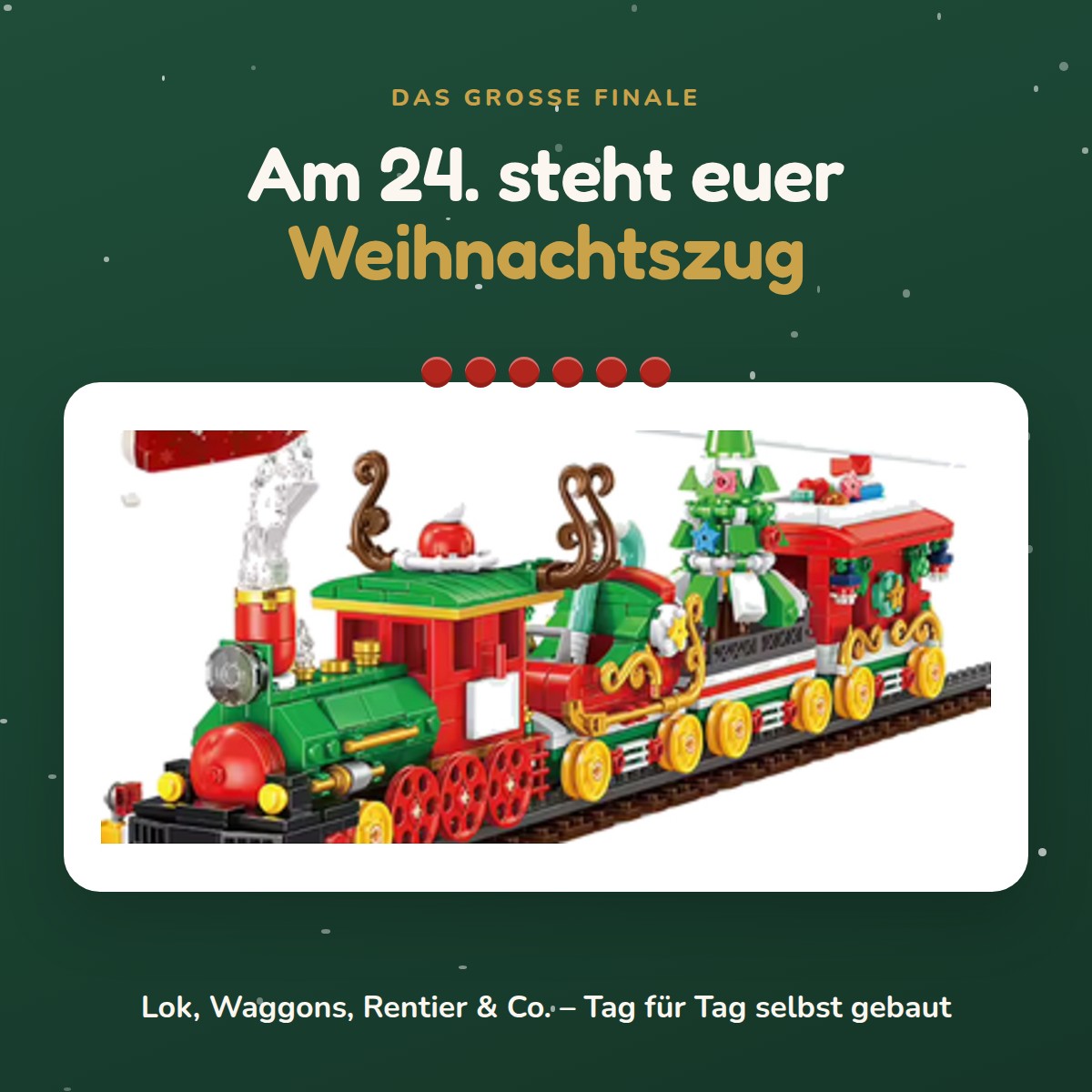 Adventskalender Weihnachtszug