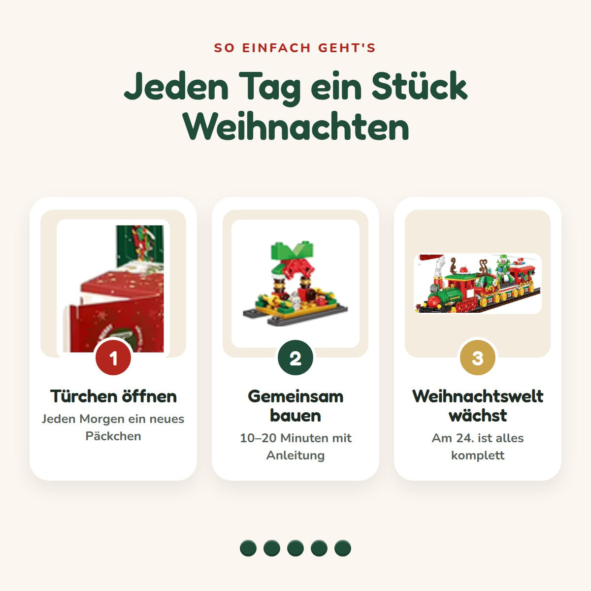Adventskalender Weihnachtszug