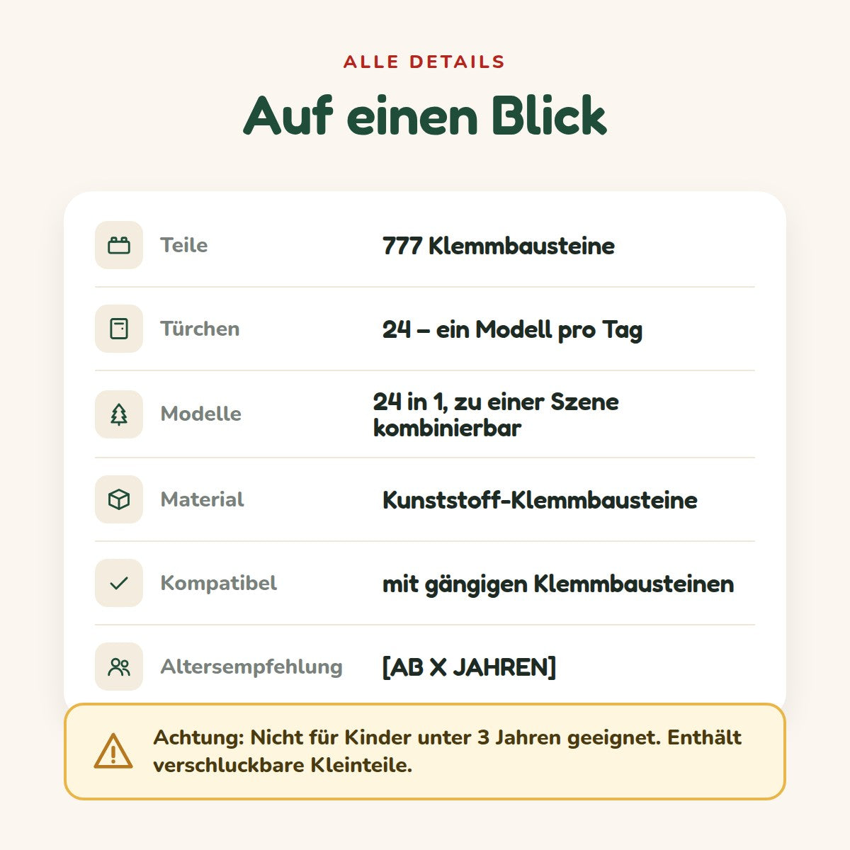 Adventskalender Weihnachtszug